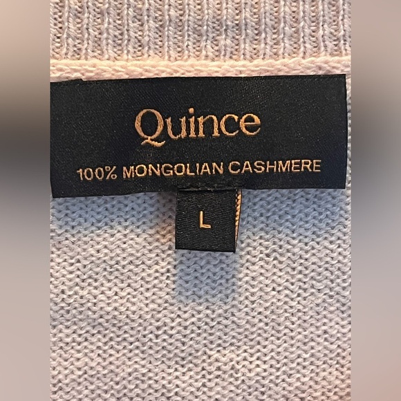 QUINCE BABY PINK CASHMERE SHORT SLEEVE SWEATER - Picture 2 of 5